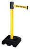 RETRACTA-BELT 322YA-CAU BARRIER POST WITH BELT 40 IN H 15 FT L