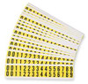 BRADY SPC ABSORBENTS 3420-# KIT NUMBERS LABEL KIT 0 THRU 9 25 CARDS