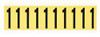 BRADY SPC ABSORBENTS 3440-1 NUMBER LABEL 1-15/16IN.H CHARACTER VINYL