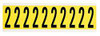 BRADY SPC ABSORBENTS 3440-2 NUMBER LABEL 1-15/16IN.H CHARACTER VINYL