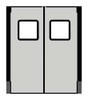 CHASE 3696R25CGR H1825 SWINGING DOOR 8 X 3 FT CLOUD GRAY