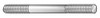 TE-CO 40314 DBL END THD STUD 1/4-20X8 OAL PK 2