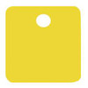 C.H. HANSON 43087 BLANK TAG,ALUM,1IN H,1IN W,YELLOW,PK5
