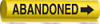 BRADY SPC ABSORBENTS 5622-II PIPE MARKER,ABANDONED,26 IN H,12 IN W