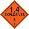 BRADY SPC ABSORBENTS 63396 DOT CONTAINER PLACARD,10-3/4" LABEL W