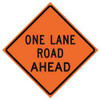 USA-SIGN 669-C/36-NRVFO-OR G7242 TRAFFIC SIGN ONE LANE ROAD AHEAD 3