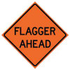 USA-SIGN 669-C/48-EMO-FA 48IN FLAGGER AHEAD MESH USA-SIGN 669-C/48-EMO-FA 48IN FLAGGER AHEAD MESH