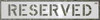 C.H. HANSON 70040 STENCIL,RESERVED,6 X 4 IN.