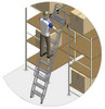 COTTERMAN 7409A6-S C1 P3 KIT STATIONARY DUAL TRACK LADDER 115TO125 IN