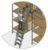 COTTERMAN 7411A5-S C1 P3 KIT STATIONARY DUAL TRACK LADDER 135TO145 IN