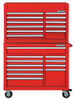 WESTWARD 7CX91 RED,HEAVY DUTY,TOOL CHEST/CABINET COMBO
