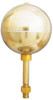 ANNIN FLAGMAKERS 800052 BALL ORNAMENT ALUMINUM GOLD