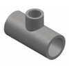 GF PIPING SYSTEMS 801-247 RED TEE 2 X 1/2 IN SOCKET PVC
