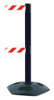 TENSABARRIER 886T2-33-MAX-NO-D3X-C BARRIER POST WITH BELT RED/WHITE STRIPED