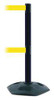 TENSABARRIER 886T2-33-MAX-NO-Y5X-C BARRIER POST WITH BELT 13 FT L YELLOW
