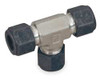 PARKER 8-8-8 JBZ-SS UNION TEE 316 SS CPIXCPIXCPI 1/2INX3/4IN
