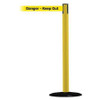 TENSABARRIER 889B-33-35-MAX-NO-YDX-C BARRIER POST WITH BELT,13 FT. L,YELLOW