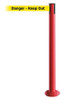TENSABARRIER 889F-21-21-STD-NO-YDX-C FIXED BARRIER POST WITH BELT 7-1/2 FT L