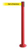 TENSABARRIER 889F-21-21-STD-NO-YEX-C FIXED BARRIER POST WITH BELT 7-1/2 FT L