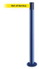 TENSABARRIER 889F-23-23-STD-NO-YEX-C FIXED BARRIER POST WITH BELT 7-1/2 FT L