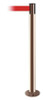TENSABARRIER 889F-2P-2P-MAX-NO-R5X-C FIXED BARRIER POST W/ BELT 13 FT L RED