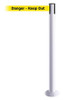TENSABARRIER 889F-32-32-STD-NO-YDX-C FIXED BARRIER POST WITH BELT 7-1/2 FT L