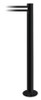 TENSABARRIER 889F-33-33-STD-NO-S3X-C FIXED BARRIER POST WITH BELT BLACK/WHITE