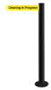 TENSABARRIER 889F-33-33-STD-NO-YCX-C FIXED BARRIER POST WITH BELT 7-1/2 FT L