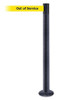 TENSABARRIER 889F-89-89-MAX-NO-YEX-C FIXED BARRIER POST WITH BELT 13 FT L