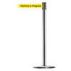 TENSABARRIER 889U-1P-1P-STD-NO-YCX-C BARRIER POST WITH BELT METAL 7-1/2 FT L