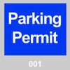 BRADY SPC ABSORBENTS 95199 PARKING PERMITS,WINDSHIELD,BLUE,PK100