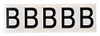 BRADY SPC ABSORBENTS 9714-B LETTER LABEL 1-15/16IN.H CHARACTER VINYL