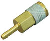HANSEN B23AS37H COUPLER BODY HOSE BARB 1/4 BRASS