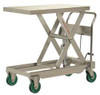 VESTIL CART-1100-SS SCISSOR LIFT CART,1100 LB.,SS,FIXED