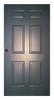 CECO CSPD-FL3070-CYL-CE D2917 SIX PANEL STEEL DOOR 84X36 CYLINDR