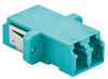 HUBBELL FALCDSS6AQ FIBER OPTIC ADAPTER,LC ,AQUA,PK6
