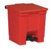 RUBBERMAID COMMERCIAL PRODUCTS FG614300RED STEP-ON CAN 8G/30L RED