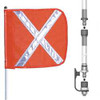 CHECKERS INDUSTRIAL PRODUCTS FS12X-SPQD-O WARNING WHIP 12 FT. INCLUDES FLAG
