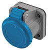HUBBELL HBLNCBL SINGLE POLE CONNECTOR NON-MET COVER BLUE