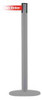 TENSABARRIER MARINEPOST-36-STD-NO-RGX-C H4290 BARRIER POST WITH BELT GRAY