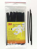 3M MW-1/8-6"-Black PK100 SHRINK TUBING 0.125 IN ID BL 6 IN PK 100