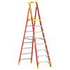 WERNER CO PD6208 14FT REACH HEIGHT FIBERGLASS PODIUM LADD