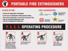 ACCUFORM SIGNS PST412 POSTER PORTABLE EXTINGUISHERS 18 X 24