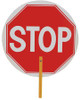 SAFETY FLAG ST-ST PADDLE SIGN STOP PLASTIC