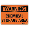 LYLE U6-1041-RA_10X7 WARNING SIGN CHEMICAL STORAGE AREA 7IN H
