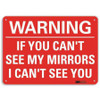 LYLE U6-1126-RA_10X7 WARNING SIGN WHITE/RED 7 IN H X 10 IN W