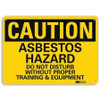 LYLE U4-1060-RA_14X10 SAFETY SIGN ASBESTOS HAZARD 10IN.H