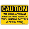 LYLE U4-1298-RA_14X10 SAFETY SIGN FACE SHIELD REQUIRED 10IN.H