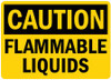 LYLE U4-1311-RD_14X10 SAFETY SIGN FLAMMABLE LIQUIDS 14IN.W