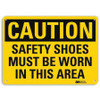 LYLE U4-1658-RA_14X10 SAFETY SIGN SAFETY SHOES 10IN H X 14IN W